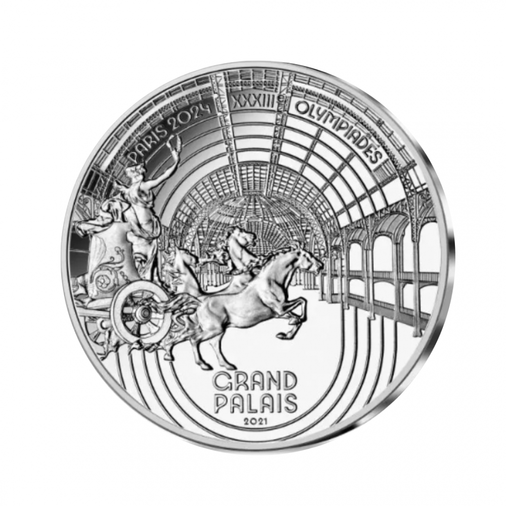 10 Eur silver coin Heritage Grand Palais, Olympic Games Paris 2024